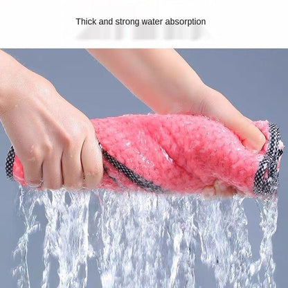 Thickened Absorbent Kitchen Dish Towel / Non-Stick Oil Cleaning Cloth Roll