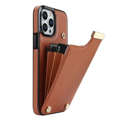 Multi-Card Accordion Leather Wallet Phone Case for iPhone 15 14 Pro Max - Kickstand Back Cover