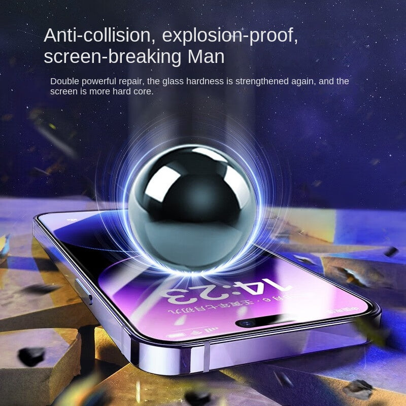 Anti-Spy Privacy Screen Protector Film with Dust-Free Cabin Roller Application Tool for Apple iPhone