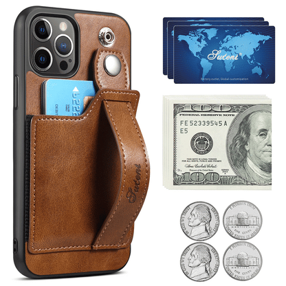 Premium Leather Wallet Phone Case for iPhone 14 Pro Max - Multi-Card Holder & Money Pocket Back Cover