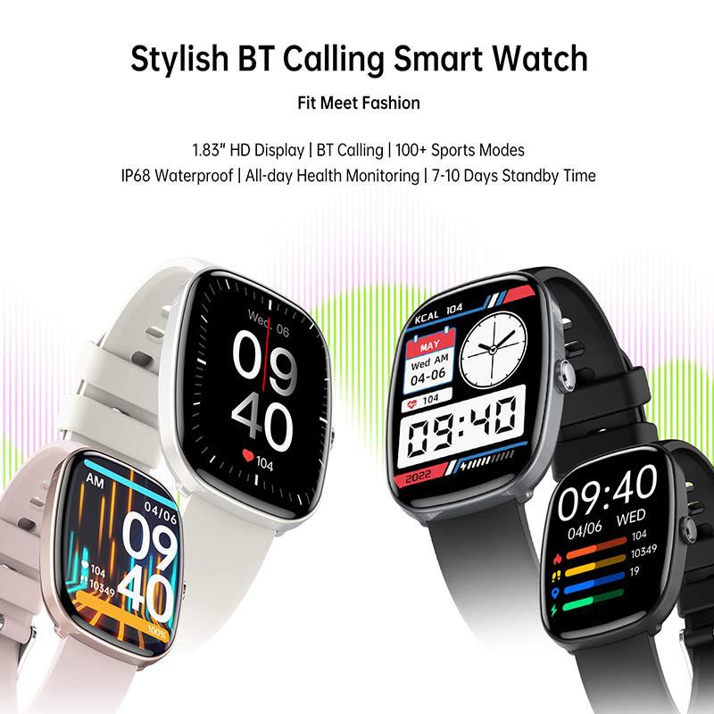 S5 Smart Watch - IP68 Waterproof Bluetooth Calling Fitness Tracker with Heart Rate & Blood Oxygen Monitoring