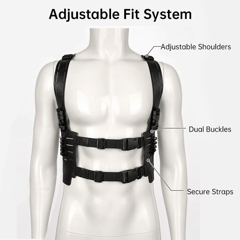 Tactical Shoulder Harness Chest Rig - Resident Evil Leon Kennedy Style Cosplay Vest