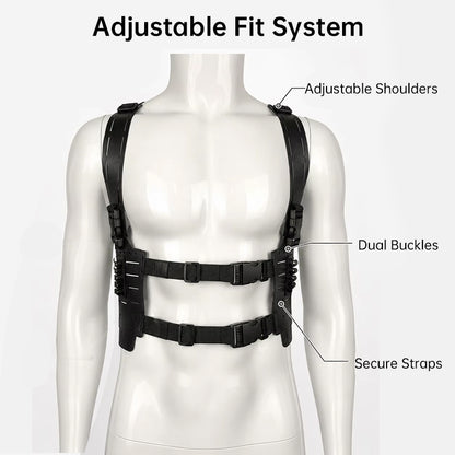 Tactical Shoulder Harness Chest Rig - Resident Evil Leon Kennedy Style Cosplay Vest