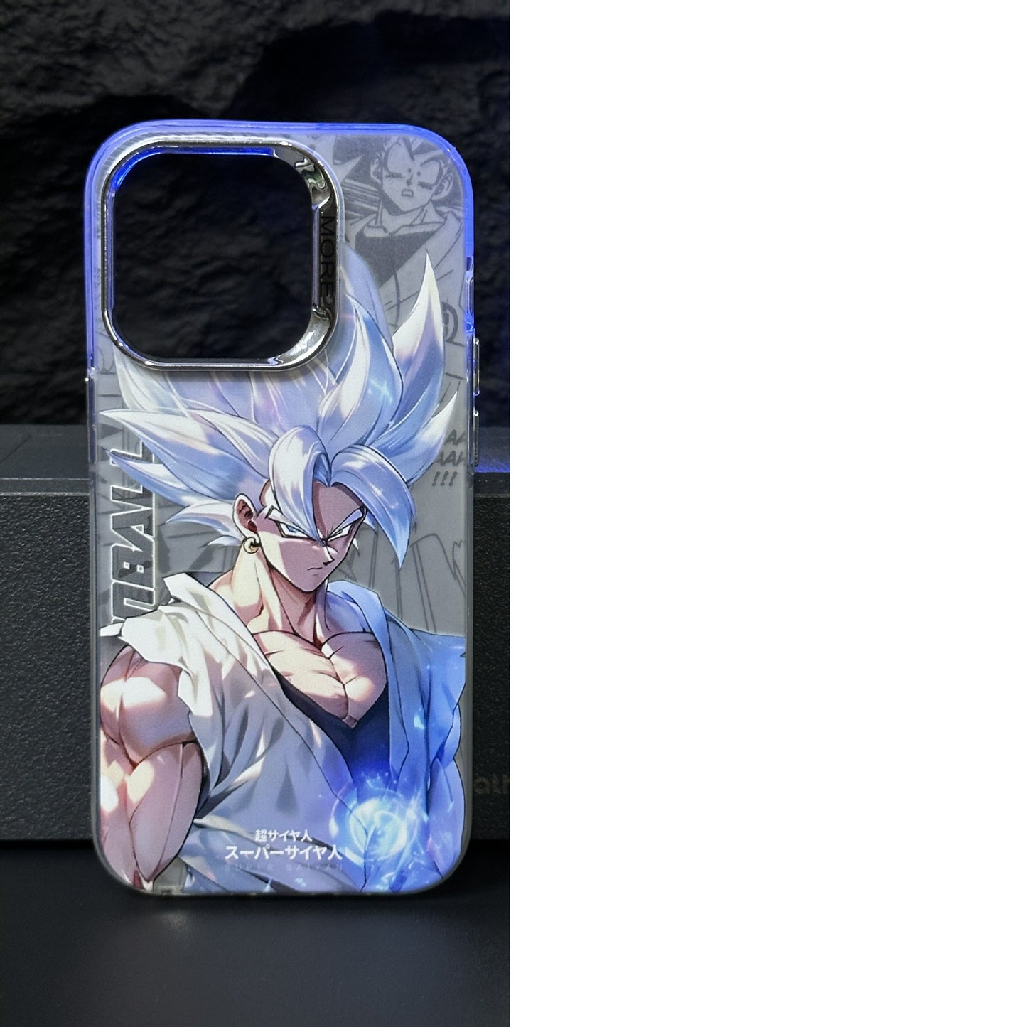 Anime Dragon Ball Super Saiyan Goku Phone Case - Electroplated Scratch-Resistant Hard PC Cover for iPhone 15 14 13 Pro Max