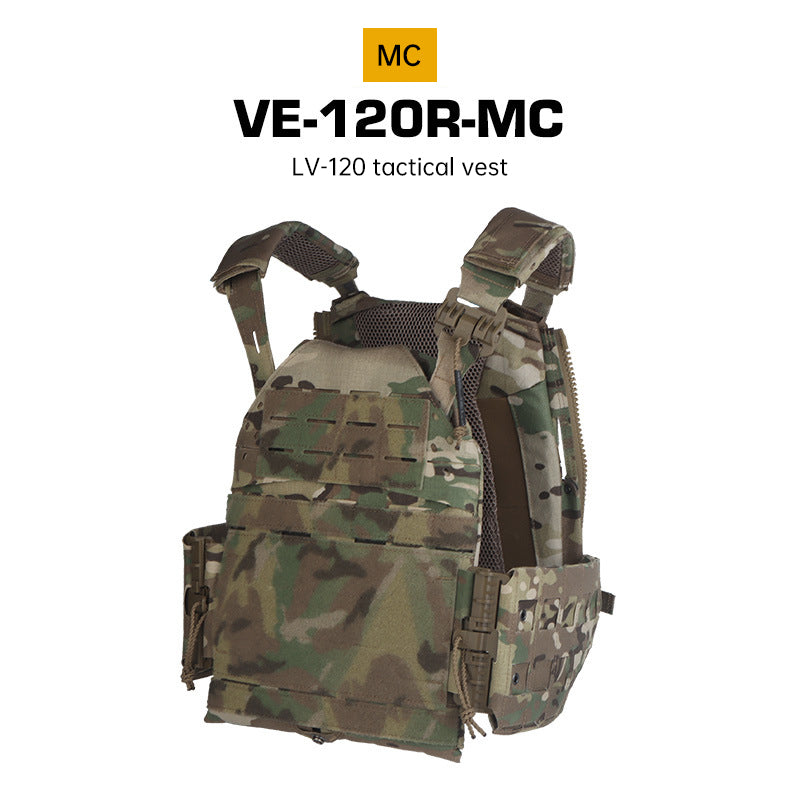 Quick Release Tactical Plate Carrier Vest - MOLLE Camouflage Body Armor Vest