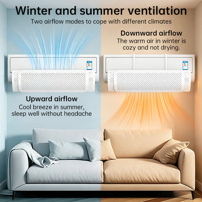 Universal Air Conditioner Deflector Guard - Adjustable Air Flow Confinement Shield for Split AC