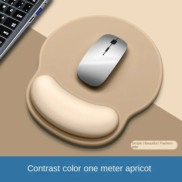 Gradient Silicone Mouse Pad with Wrist Rest - Ergonomic Anti-Slip Wrist Support Pad for Computer & Office