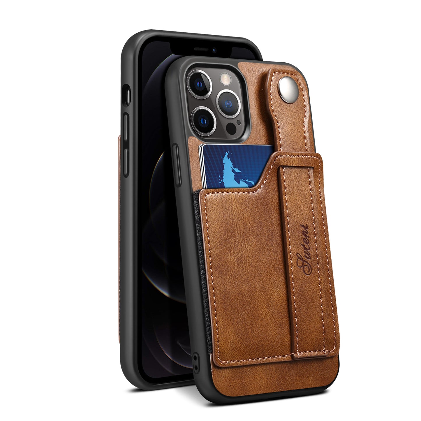 Premium Leather Wallet Phone Case for iPhone 14 Pro Max - Multi-Card Holder & Money Pocket Back Cover