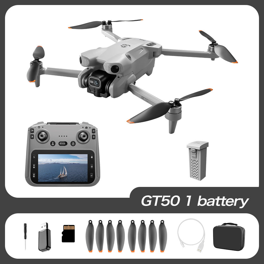T5C Pro RC Quadcopter - 12.5cm Extra-Large Screen Remote Control Drone with Optical Flow & Brushless Motor