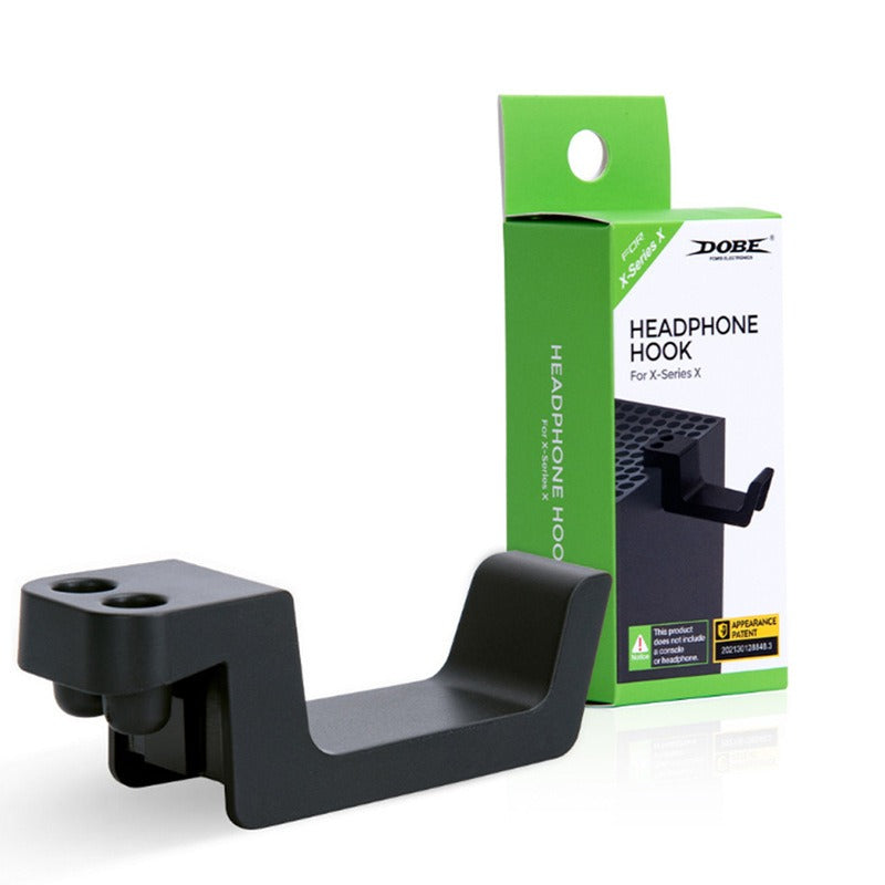 Xbox Series X Headphone Holder - Side Mount Headset Storage Hook & Gaming Console Hanging Stand