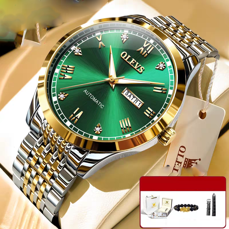 OLEVS Luxury Men's Automatic Mechanical Watch - Waterproof Luminous Business Wristwatch
