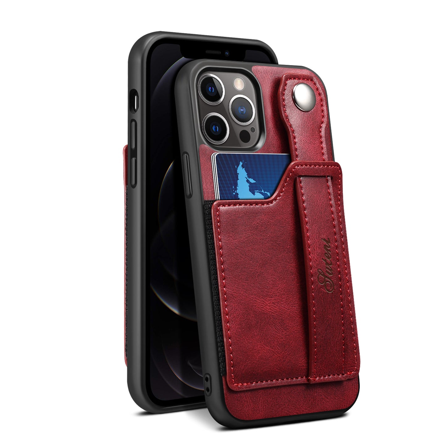 Premium Leather Wallet Phone Case for iPhone 14 Pro Max - Multi-Card Holder & Money Pocket Back Cover