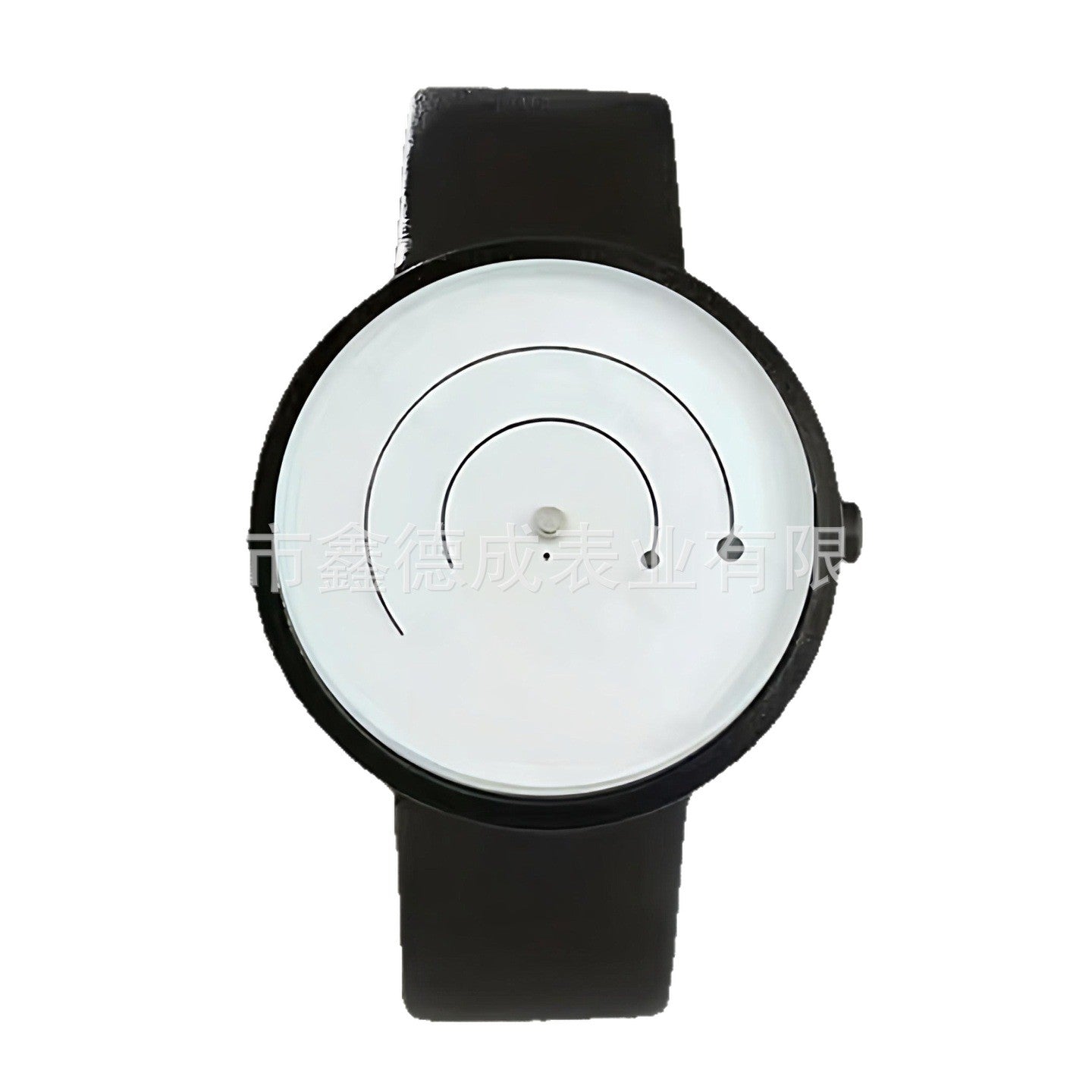 Trendy Pointerless Concept Watch with Stainless Steel Mesh Strap