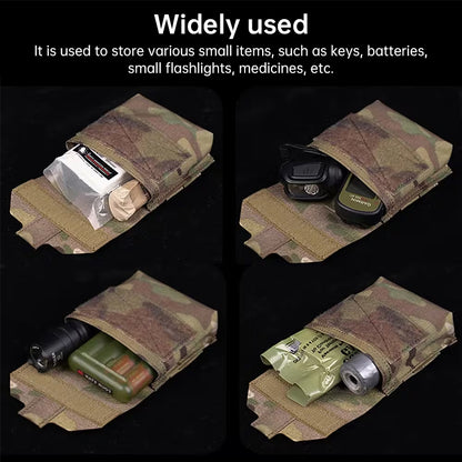 Tactical Laser Cut MOLLE Admin Pouch - Multi-Use Utility Storage & EDC Organizer