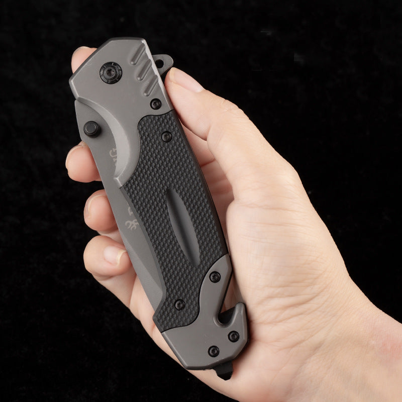 Premium Tactical Stainless Steel Folding Knife – High Hardness Outdoor EDC