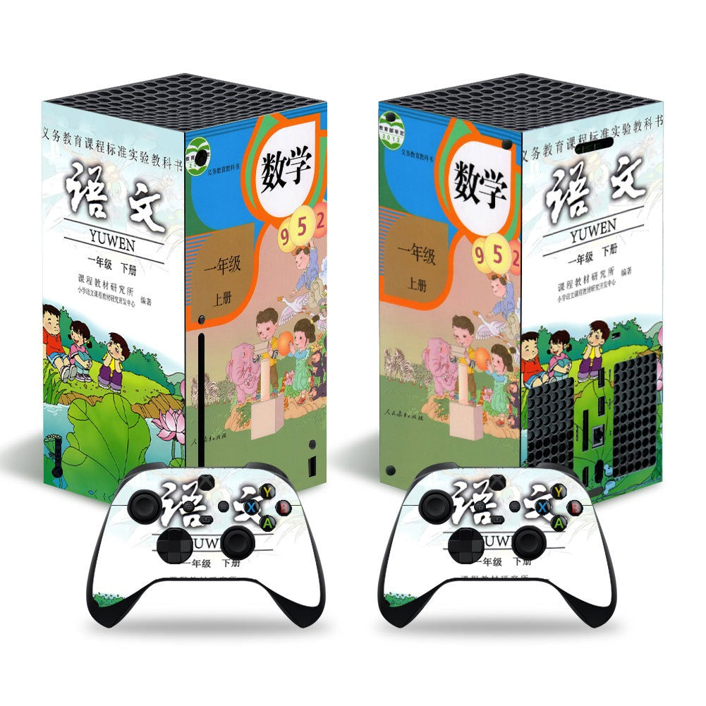 Futuristic Tech Vinyl Skin Decal Sticker Set for Xbox Series X Console & Controllers