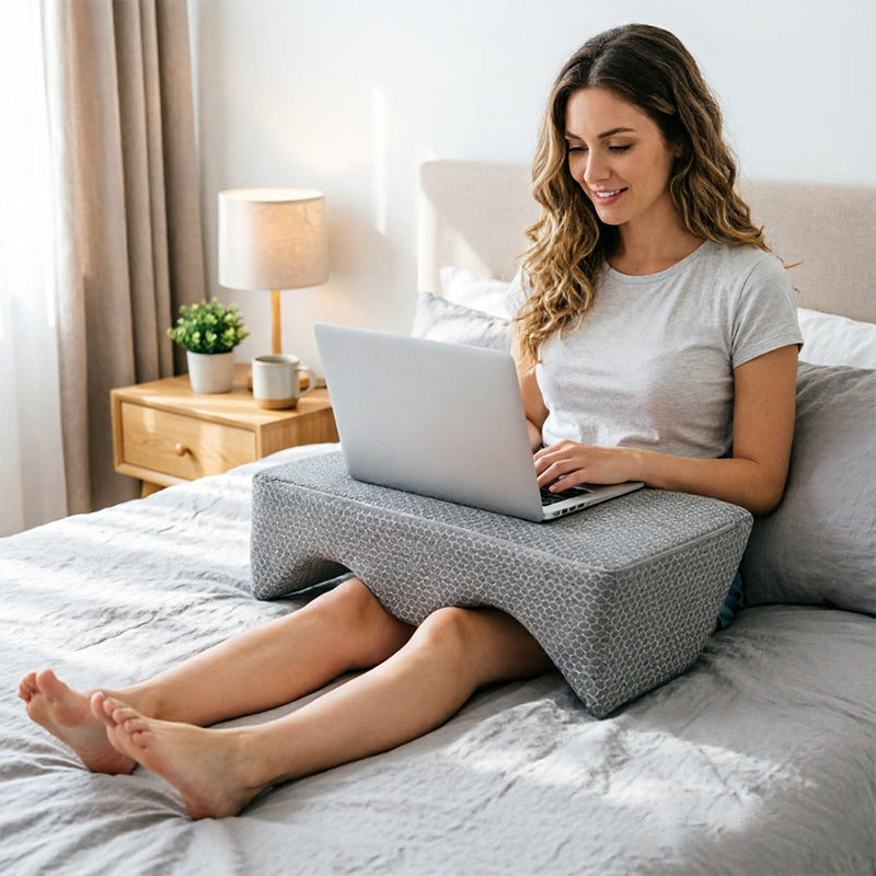 Foam Wedge Elevation Pillow - Back Support & Leg Elevation Cushion for Sleeping & Recovery