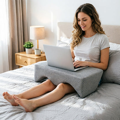 Foam Wedge Elevation Pillow - Back Support & Leg Elevation Cushion for Sleeping & Recovery