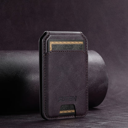 Magnetic Leather Wallet Card Holder Pouch for iPhone 15 14 13 Pro Max & Universal MagSafe Phones