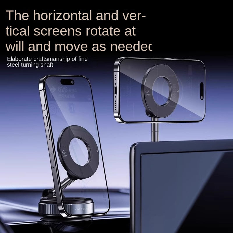 Multi-Functional Magnetic Car Mount - Foldable Dashboard Phone Holder & Vehicle Stand