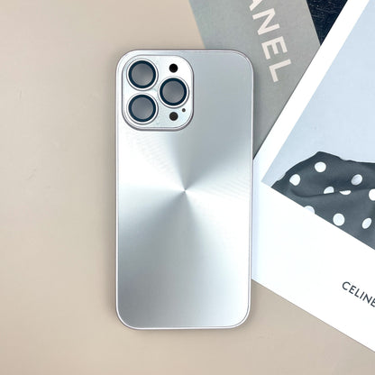 Luxury Aurora Laser CD Pattern Matte Phone Case for iPhone 15 14 13 Pro Max - Full Lens Protection Soft Cover