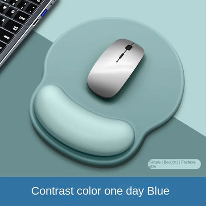 Gradient Silicone Mouse Pad with Wrist Rest - Ergonomic Anti-Slip Wrist Support Pad for Computer & Office