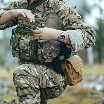 Tactical Laser Cut MOLLE Admin Pouch - Multi-Use Utility Storage & EDC Organizer
