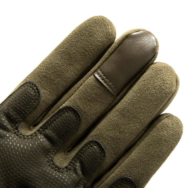 Tactical Motorcycle Full Finger Gloves | Touch Screen Motorbike Riding & Motocross Gear