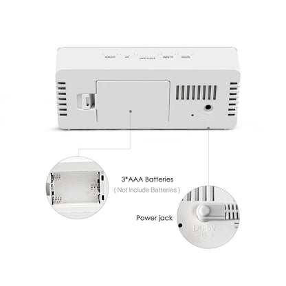 Multi-Function LED Digital Alarm Clock - Modern Electronic Desktop Clock with Clear Display for Students & Home