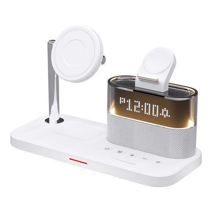 3-in-1 Magnetic Wireless Charger with Digital Clock - Fast Charging Station for iPhone, Apple Watch & AirPods