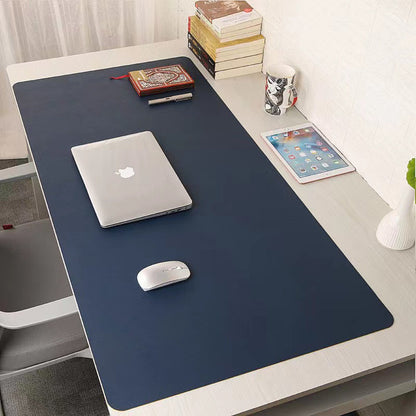 Large PU Leather Office Desk Protector Mat - Waterproof Mouse Pad & Keyboard Desk Mat for Gaming