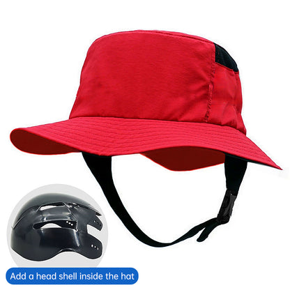 Breathable Outdoor Safety Bucket Hat with Hard Inner Shell - Detachable Cycling Protection Cap
