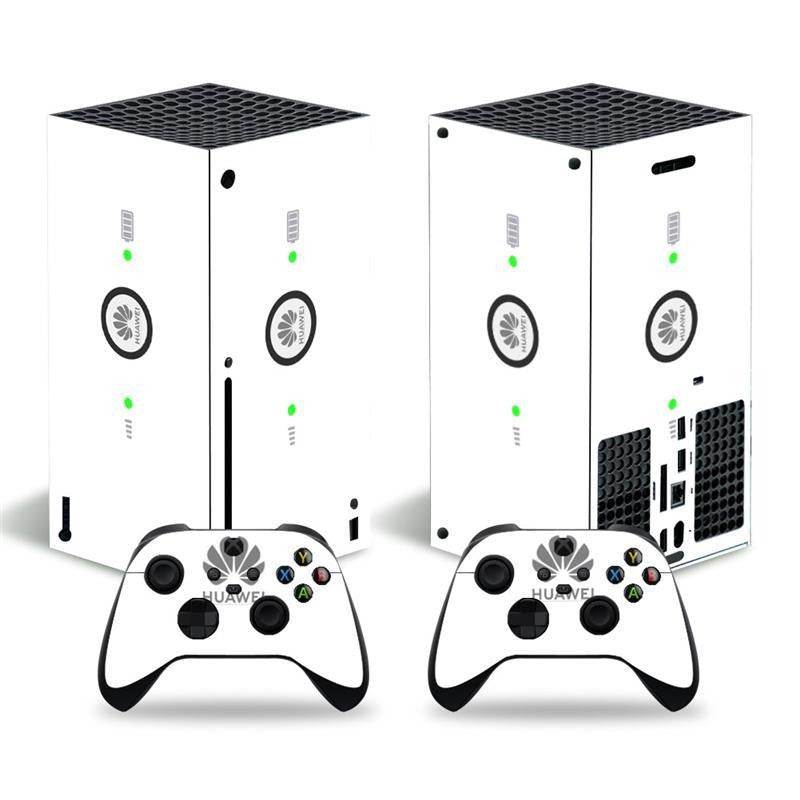 Futuristic Tech Vinyl Skin Decal Sticker Set for Xbox Series X Console & Controllers
