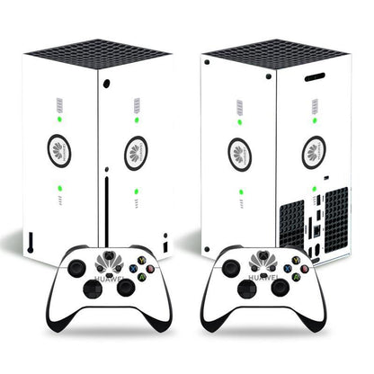 Futuristic Tech Vinyl Skin Decal Sticker Set for Xbox Series X Console & Controllers