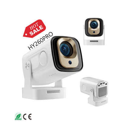 Hy260Pro Android 11 Smart Projector - H713 HD 4K Auto Focus Barrel Home Theater Projector