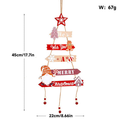 DIY Foldable Gnome Christmas Hanging Ornament - Festive Wall Decor