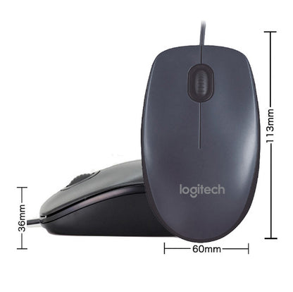 Logitech M91P Enterprise USB Wired Mouse - Precision Optical Office & Computer Mouse