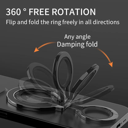 360° Rotating Magnetic Ring Holder Stand Grip for iPhone MagSafe - Folding Phone Back Bracket