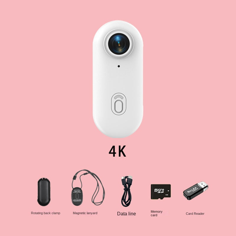 4K Miniature Sports Action Camera - Portable Magnetic Thumb Recorder for Biking & Vlogs