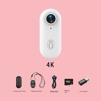 4K Miniature Sports Action Camera - Portable Magnetic Thumb Recorder for Biking & Vlogs
