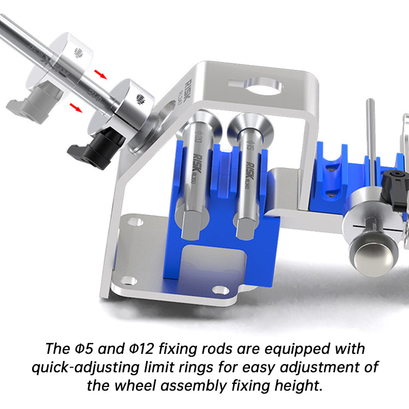 RISK RL350 Bicycle Hub Maintenance Vise Clamp Tool - 20mm Thru Axle Drum Hub Fixing Rod