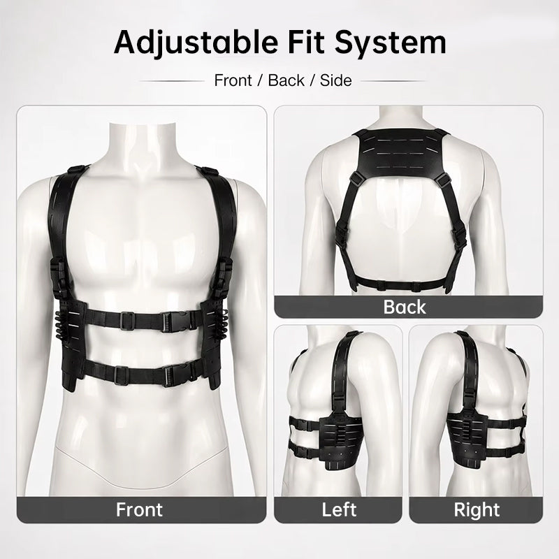 Tactical Shoulder Harness Chest Rig - Resident Evil Leon Kennedy Style Cosplay Vest