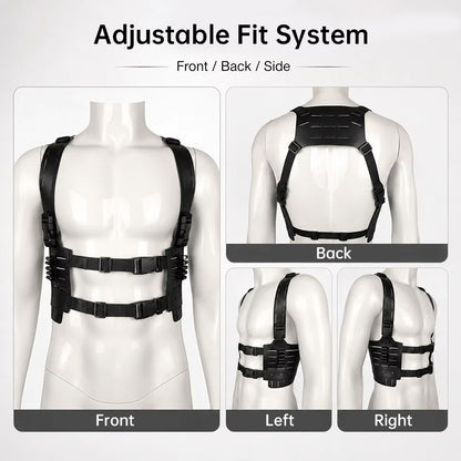 Tactical Shoulder Harness Chest Rig - Resident Evil Leon Kennedy Style Cosplay Vest