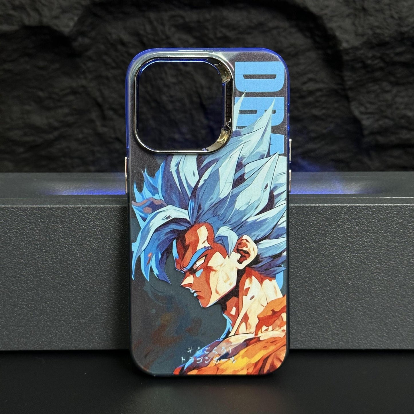 Anime Dragon Ball Super Saiyan Goku Phone Case - Electroplated Scratch-Resistant Hard PC Cover for iPhone 15 14 13 Pro Max