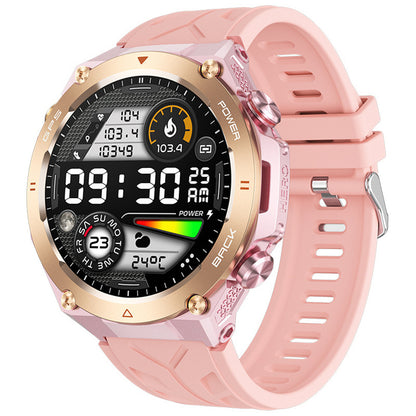 KC82 Smart Watch - 1.45-Inch Outdoor Bluetooth Calling Smartwatch with Altitude, Air Pressure & GPS