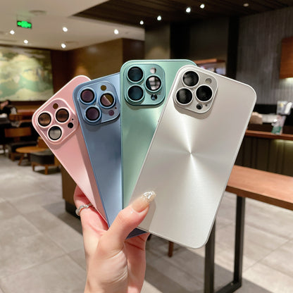 Luxury Aurora Laser CD Pattern Matte Phone Case for iPhone 15 14 13 Pro Max - Full Lens Protection Soft Cover