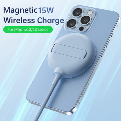 Magnetic Wireless Charger with Kickstand - Fast Charging Pad for iPhone 14 13 12 Series