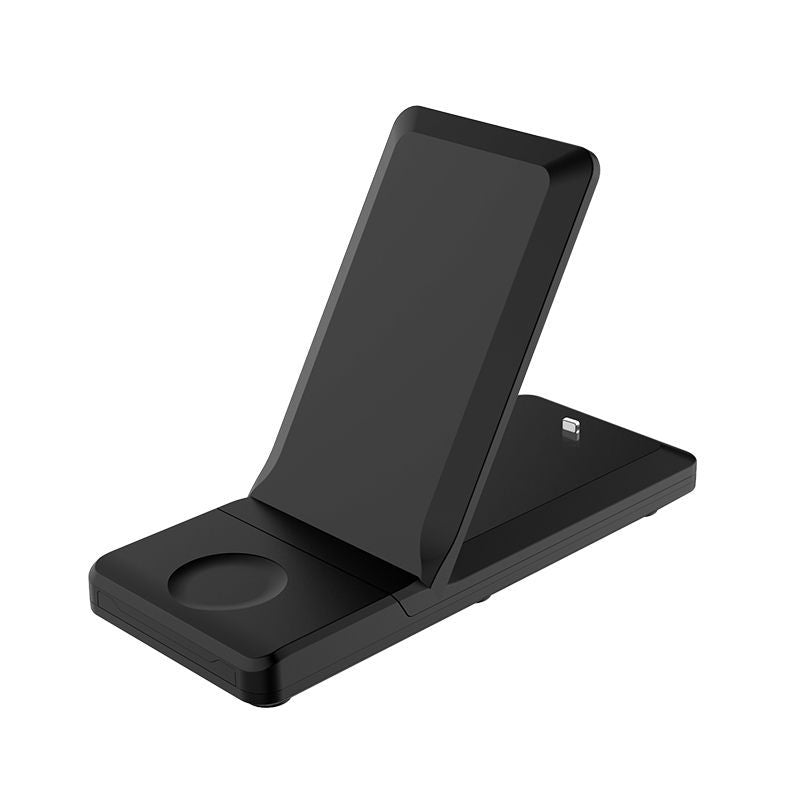 3-in-1 Foldable 15W Fast Wireless Charging Stand for iPhone, Apple Watch & AirPods