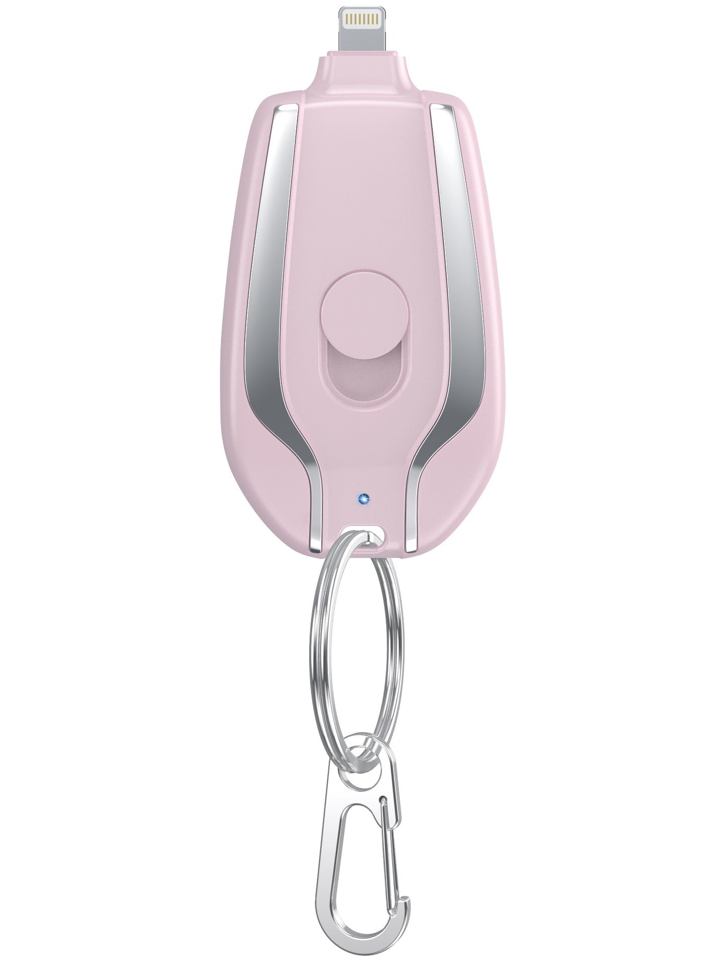 Mini Keychain Power Bank 1500mAh - Portable Ultra-Compact Emergency Battery Charger with Carabiner Clip