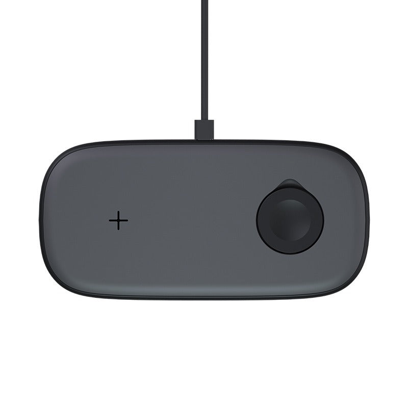 Ultra-Thin 2-in-1 Wireless Charging Pad - Dual Fast Charging Station for iPhone & Apple Watch
